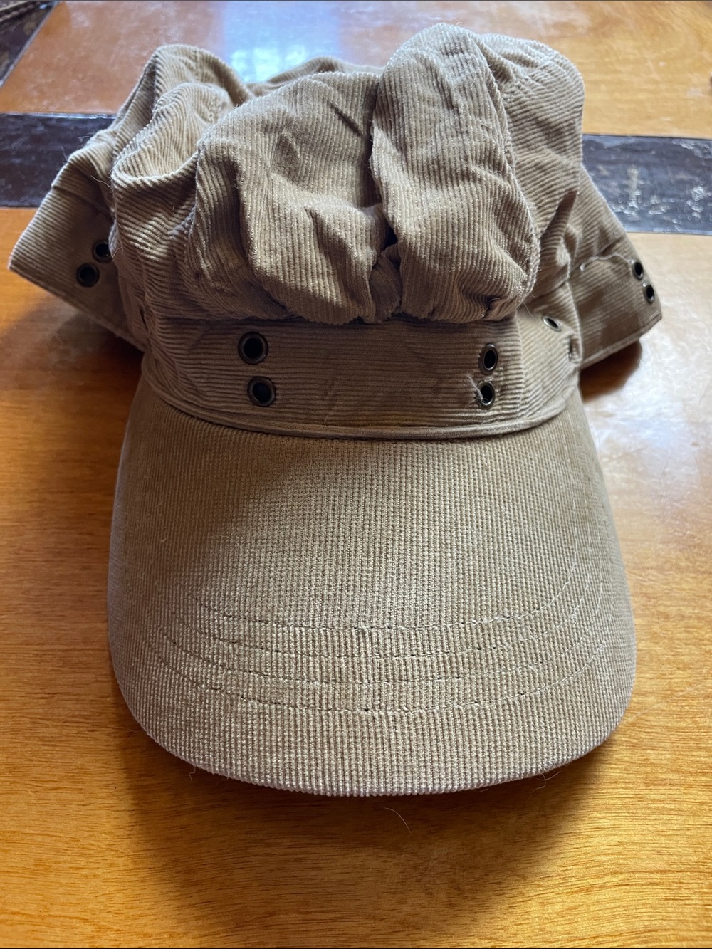 Women’s Casual Cotton Corduroy Tan Cap